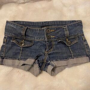 Wet Seal Dark Blue Jean Shorts